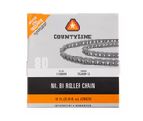 CountyLine TRC80R-TS Carbon Steel 80 Chain Size 10 ft. Roller Chain