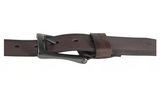 Carhartt 2203-20 Men's Burnished Leather Box Buckle Belt, 1.5 in, Brown, Size 44