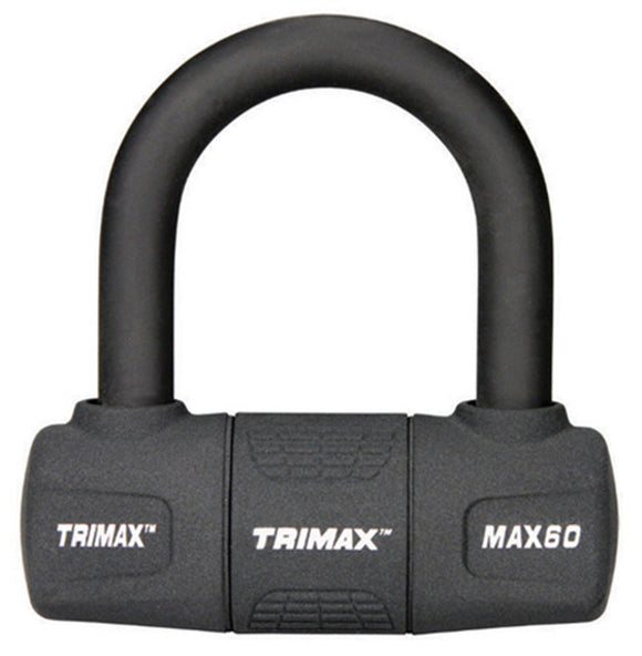 Trimax MAX60BK Multi-Purpose Disc/Cable Lock/U-Lock - Black