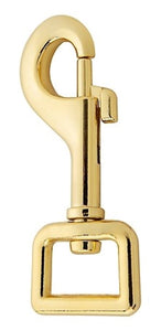 National Hardware N890-019 3/4" x 3" Bolt Snap with Swivel Eye, Brass Plated