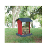 North States 9209 Red-Colored Shed Hanging Hopper Bird Feeder, 4.5 lbs. Capacity