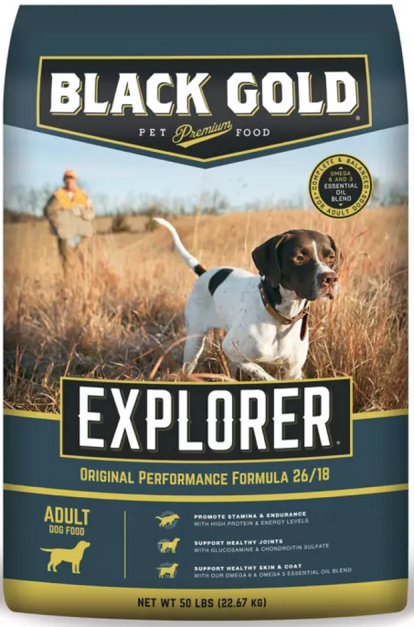 Black Gold Explorer Original Performance Formula 26/18 Dry Dog Food 50lb