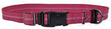 Retriever 36932 Q BLU18 Adjustable Reflective Woven Dog Collar, Pink 1 x 18-26"