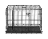 Retriever 48.75" x 30.25" x 32.5" 2-Door Dog Wire Crate - Up to 70lbs Capacity