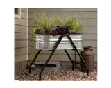 CountyLine 50130198 40 gal. Oval Galvanized Steel Stock Tank, 2 ft x 4 ft x 1 ft