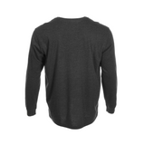 Blue Mountain YMK-1072 Men's Crew Neck Long-Sleeve T-Shirt, Charcoal Heather, 3X