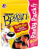 Purina Beggin' Thick Cut Hickory Smoke Bacon Flavor Strips Dog Treats, 40 oz