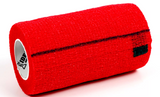 SyrFlex TA3400RED-E Cohesive Bandage, 4 in, Red