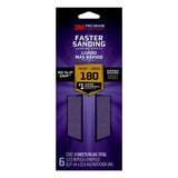 Pro Grade Precision, 3 2/3 in. x 9 in., Faster Sanding Sanding Sheets, 180 Grit, Fine (Case of 18, 6-Packs)