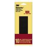 Imperial Wetordry 3-2/3 in. x 9 in. 800 Grit Sandpaper Sheets (10 Sheets/Pack)