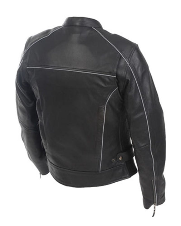 Mossi 20-219-6 Womens Premium Leather Black Jacket - Size 6