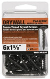 Hillman 40874 Indoor Coarse Thread Drywall Screw #6 x 1-5/8 inch