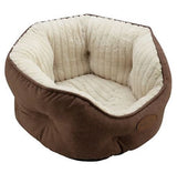 Retriever 23SRTC04 High-Wall Cuddler Pet Bed, 18" Small, Brown/Cream
