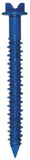 Hillman 41562 Flat-Head Phillip Concrete Screw Anchors 1/4" x 2-3/4" Blue