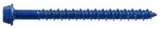 Hillman 41562 Flat-Head Phillip Concrete Screw Anchors 1/4" x 2-3/4" Blue
