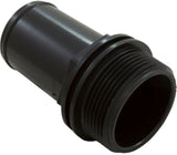 Waterway 417-6141 Hose Adapter 1-1/2"mpt x 1-1/2"hose Male Smooth Black
