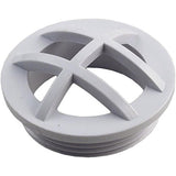 Custom 25560-000-000 1.5"MPT Grate Wall Fitting - White