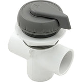 Waterway 600-4347 1" 3 Port Vertical Top Mount Diverter Valve - Gray