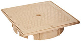 Custom Molded 25538-909-000 Square Lid And Collar Assembly - Tan