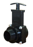 Valterra 7105 ABS Gate Valve 1.5" MPT x Slip Black