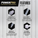Hillman 117961 Power Pro Premium Exterior Metal Polebarn Screws White 10 x 1-1/2", 100-pcs