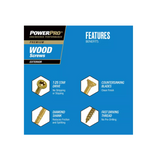 Hillman 48608 Power Pro Premium Exterior Wood Screws, #8 x 2 in., 5lb Box