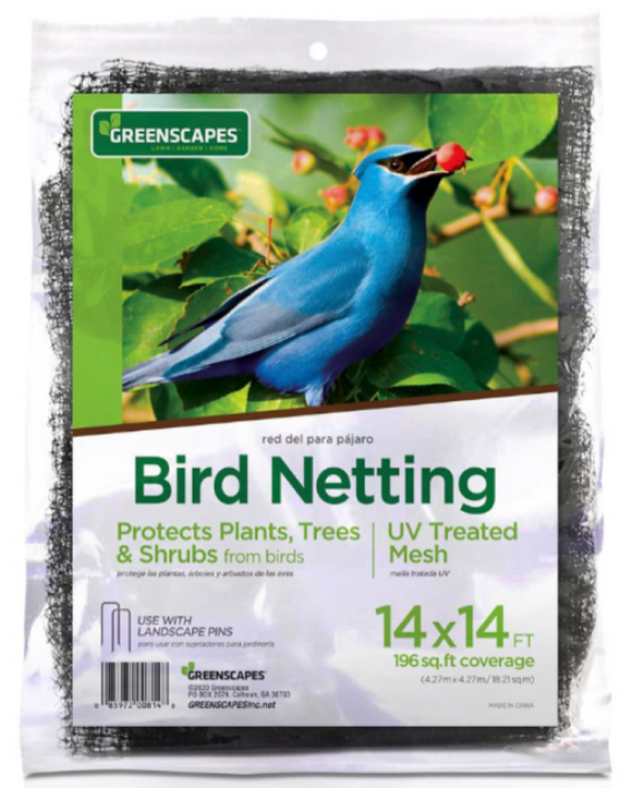 Greenscapes 46350 14 x 14 ft. Protective Bird Netting