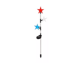 Lux-Landscape SLR2018AS 4 Lumens Solar-Powered Patriotic Stars Light, 31.50 in.