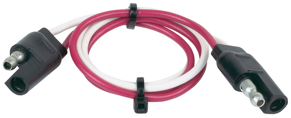 Hopkins Towing Solutions 47965 2-Pole Flat Wire Quick Battery Extension Set
