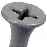 Hillman 48384 Exterior Wood Screws #8 x 2 inch 1 lb. Gray