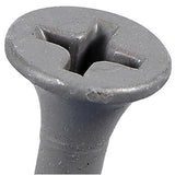 Hillman 48386 Exterior Wood Screws #10 x 2-1/2 inch 1 lb. Gray
