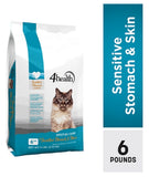 4health 10145 - Sensitive Stomach and Skin Dry Cat Food, 6 lb.