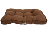 Retriever 85450 Rectangular Tufted Gusset Pillow Pet Bed Brown, 34 in. x 24 in.