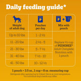 Pedigree Adult Chicken, Beef, Pasta, and Vegetables Wet Dog Food Pack, 30 Pouch - view 12