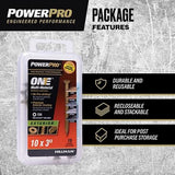 Hillman 116804 Power Pro One Bronze Multi-Material Wood Screws #10 x 3", 15-Pack