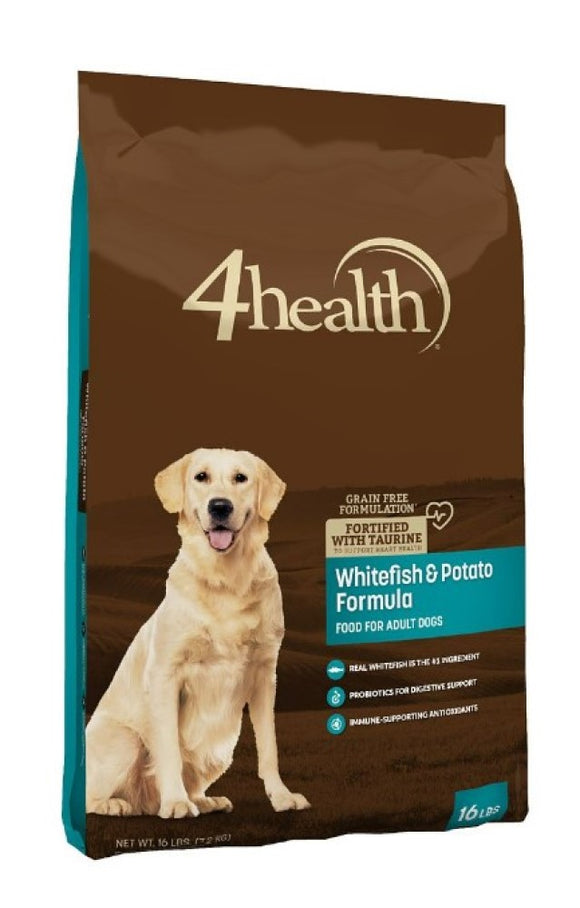 4health 2413 Grain Free Adult Whitefish and Potato Formula Dry Dog Food 16 lb.