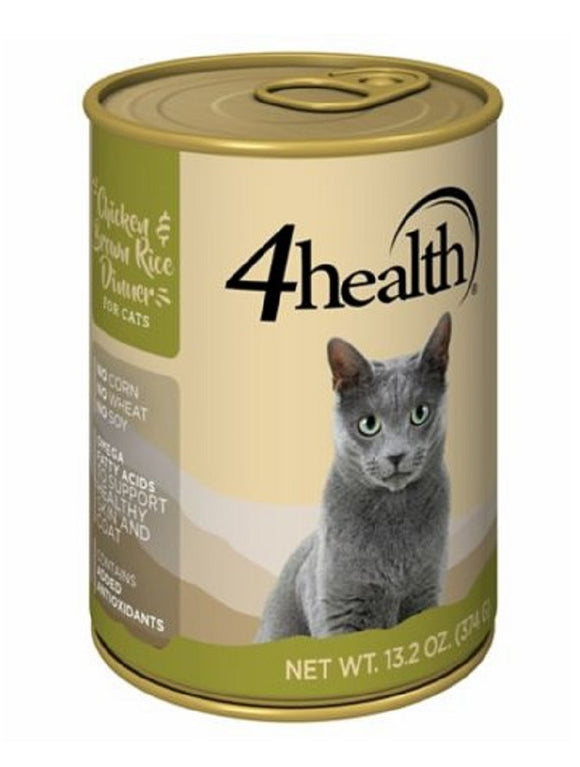 4health GHEAUC1312CHBRC Chicken & Brown Rice 1 Single Can 13.2 oz. Wet Cat Food