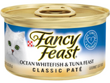 Fancy Feast Adult Grain-Free Ocean Whitefish & Tuna Pate Wet Cat Food 3oz, 1 Can