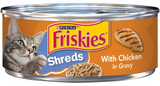 Friskies Adult Chicken Shreds in Gravy Wet Cat Food, 5.5 oz. - 1 Single Can