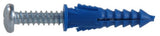 Hillman 5061 Conical Plastic Anchor w/ Pan-Head Screws & PHP/SMS 6-8 x 3/4" Blue