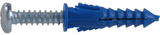 Hillman 8-10 x 7/8 in. Blue Conical Plastic Anchor with Pan-Head Screws, PHP/SMS