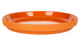 Border Concepts 801687 Water-resistant Terra Cotta Glazed Saucer, 5 in.
