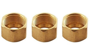 LDR Industries 508-61-4 Tube Nut 1/4" Nominal Compression End Style, Brass