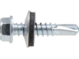 Hillman 41891 Hex Washer Head Zinc Self-Drilling Screw #12 x 1-1/4 in., 25-Pack