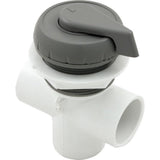 Waterway 600-4347 1" 3 Port Vertical Top Mount Diverter Valve - Gray