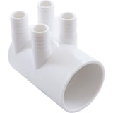Gentekk WM2XSKB-4 0.75" Barb 2" Slip 4-Port Dead End Manifold