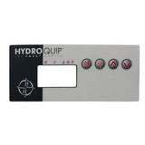 Hydro-Quip 80-0205 ECO-7 4-Button Spa Side Label Overlay