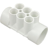 Waterway 672-4270 2" x 2" Slip 6-Port Flow Thru Pool or Spa Manifold