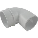 Waterway 642-3700 2.5" Slip x 2" Spigot 90&deg; Elbow Adapter