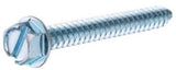 Hillman 5352 Slotted Hex Washer Head Sheet Metal #14 x 1 inch Zinc 4-Pack